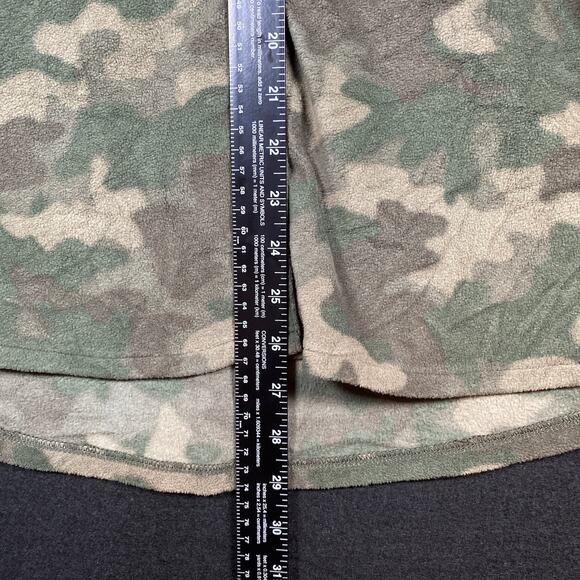 Eddie Bauer Womens Jacket Green Camo Shacket Fleece Pockets Button Up Large - Picture 9 of 16